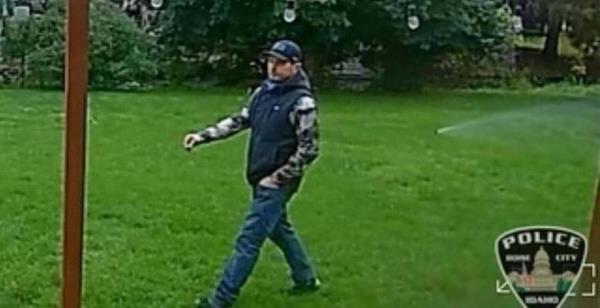 Boise police seek the public’s help identifying this man, suspected of a pair of home break-ins on Oct. 10, 2023.